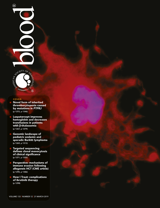 Blood Cover Image for Volume 133, Issue 12