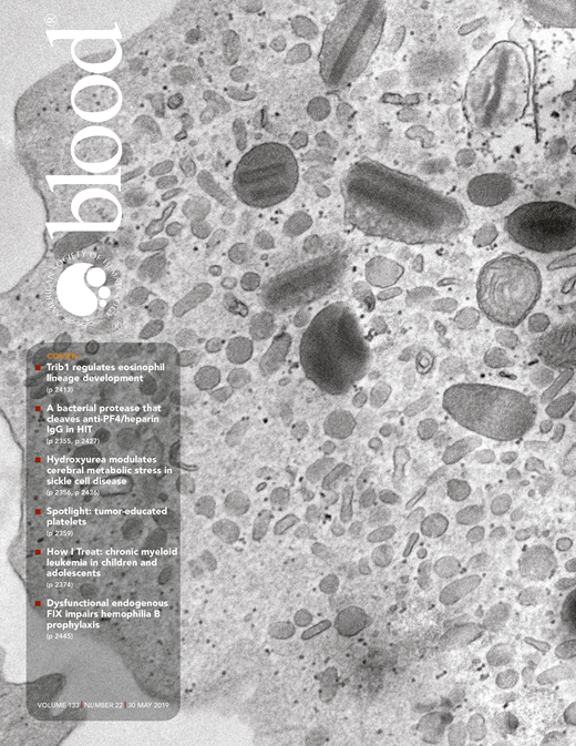 Blood Cover Image for Volume 133, Issue 22