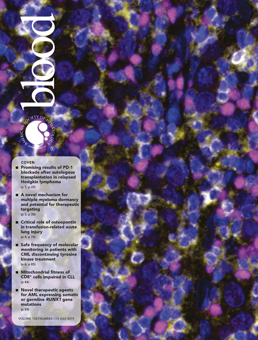 Blood Cover Image for Volume 134, Issue 1