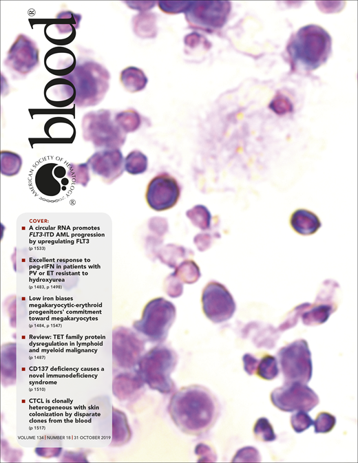 Blood Cover Image for Volume 134, Issue 18