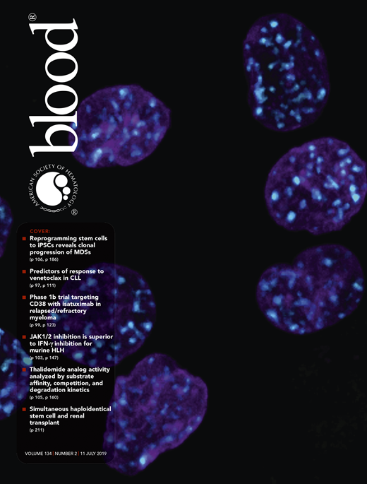 Blood Cover Image for Volume 134, Issue 2