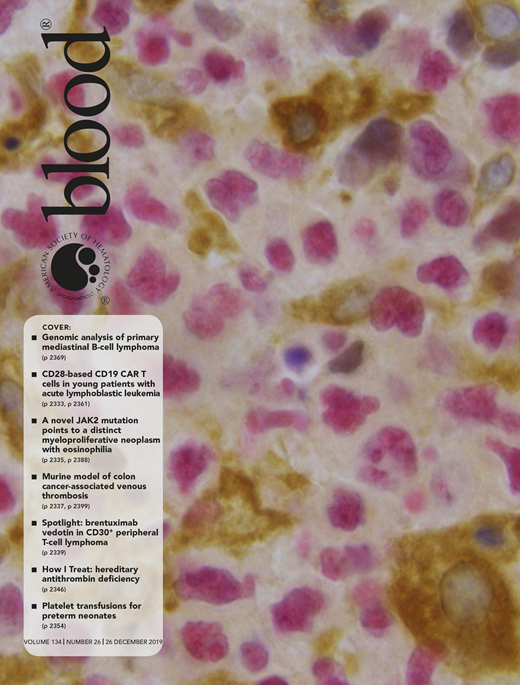 Blood Cover Image for Volume 134, Issue 26