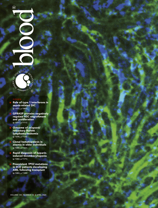 Blood Cover Image for Volume 135, Issue 14