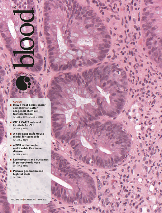 Blood Cover Image for Volume 135, Issue 19