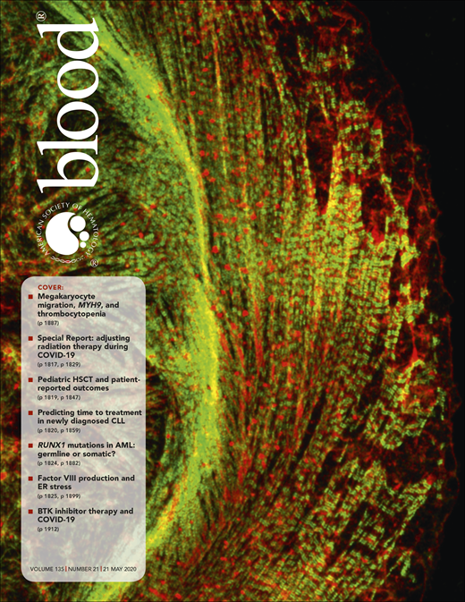 Blood Cover Image for Volume 135, Issue 21