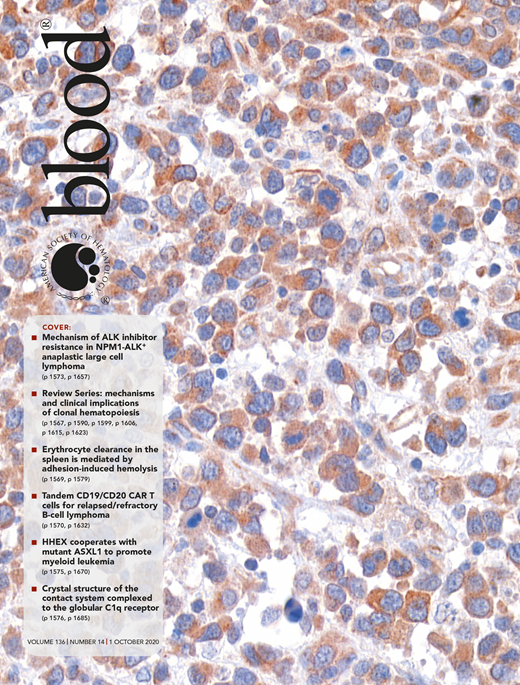 Blood Cover Image for Volume 136, Issue 14