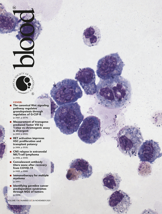 Blood Cover Image for Volume 136, Issue 22