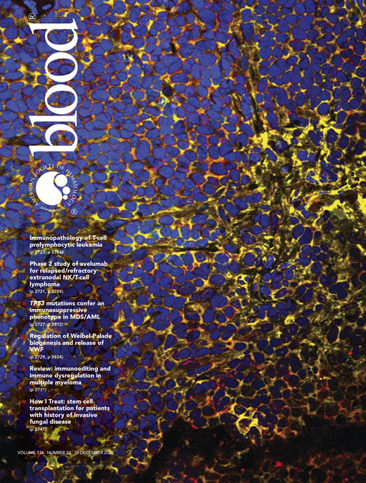 Blood Cover Image for Volume 136, Issue 24