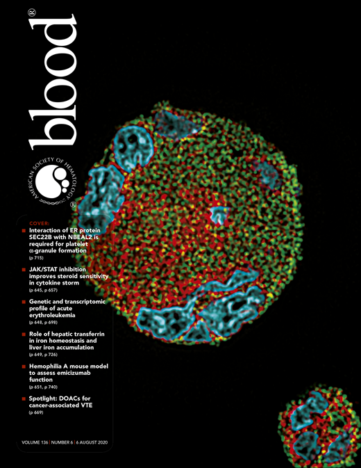 Blood Cover Image for Volume 136, Issue 6