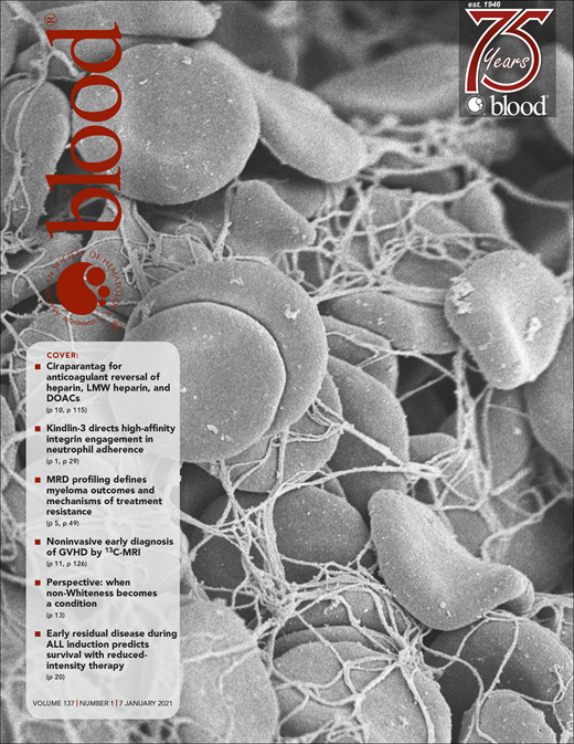 Blood Cover Image for Volume 137, Issue 1