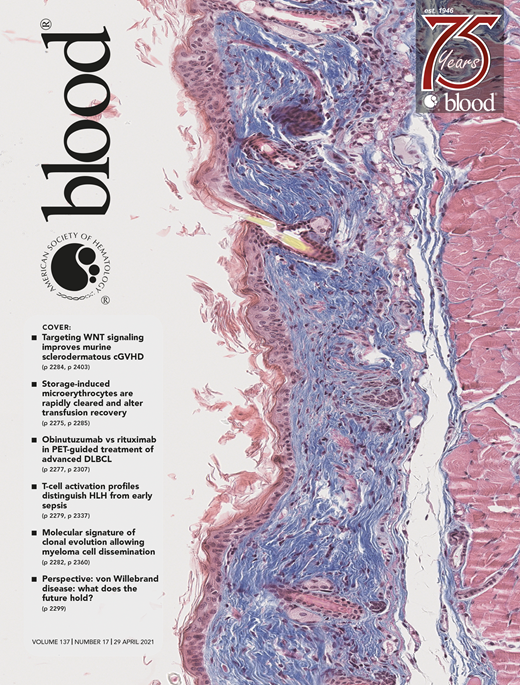 Blood Cover Image for Volume 137, Issue 17