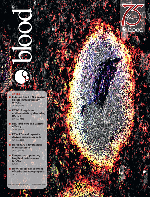 Blood Cover Image for Volume 137, Issue 2