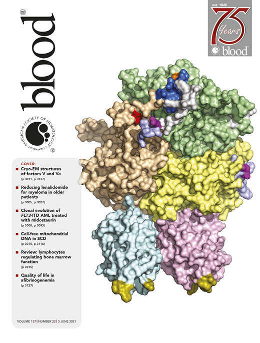 Blood Cover Image for Volume 137, Issue 22