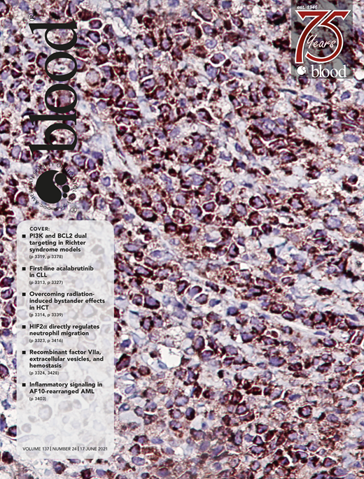 Blood Cover Image for Volume 137, Issue 24