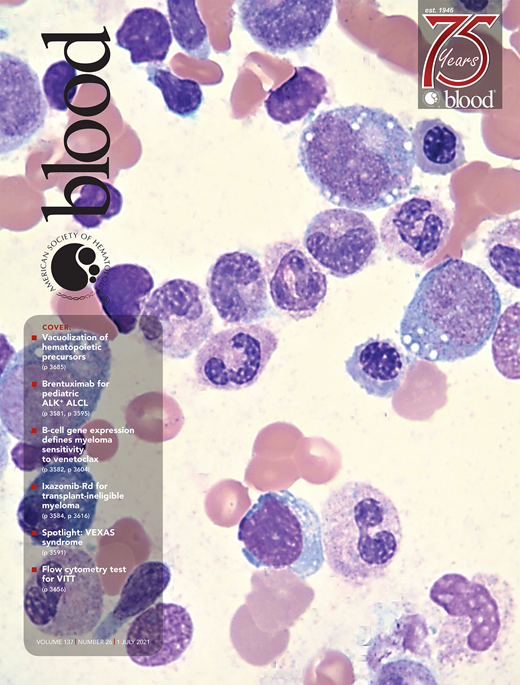 Blood Cover Image for Volume 137, Issue 26
