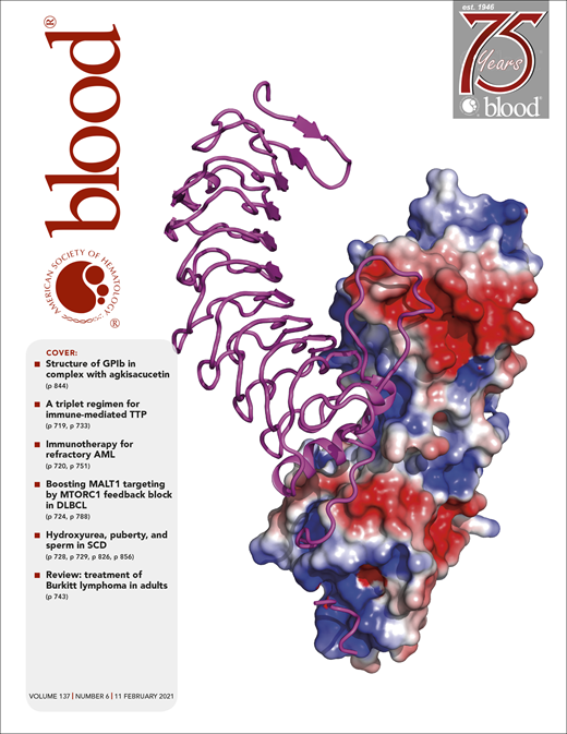 Blood Cover Image for Volume 137, Issue 6