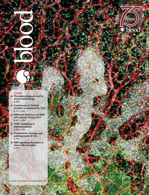 Blood Cover Image for Volume 138, Issue 10
