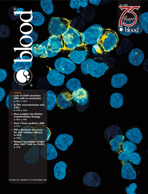 Blood Cover Image for Volume 138, Issue 12