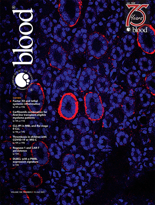 Blood Cover Image for Volume 138, Issue 2