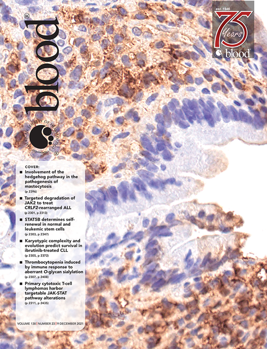 Blood Cover Image for Volume 138, Issue 23