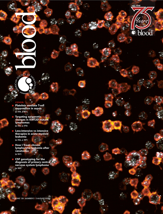 Blood Cover Image for Volume 138, Issue 5