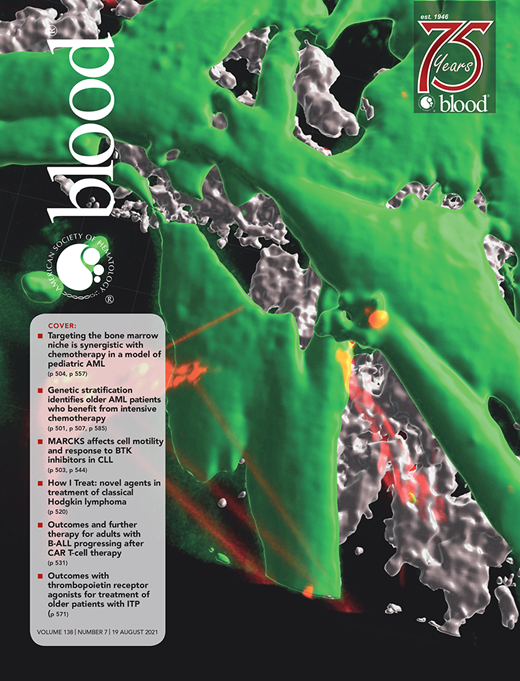 Blood Cover Image for Volume 138, Issue 7