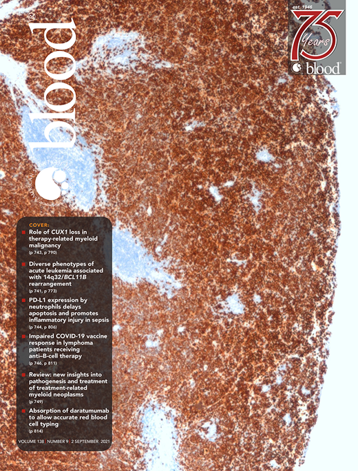 Blood Cover Image for Volume 138, Issue 9