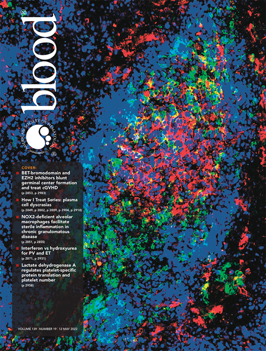 Blood Cover Image for Volume 139, Issue 19