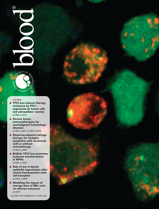 Blood Cover Image for Volume 139, Issue 25