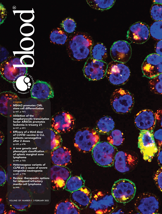 Blood Cover Image for Volume 139, Issue 5