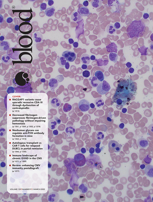 Blood Cover Image for Volume 139, Issue 9