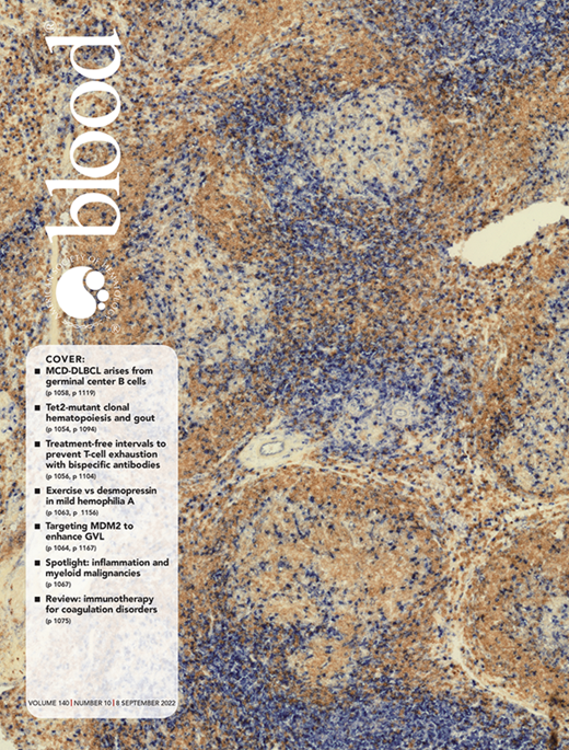 Blood Cover Image for Volume 140, Issue 10