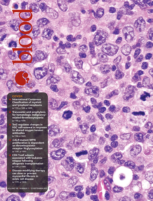 Blood Cover Image for Volume 140, Issue 11