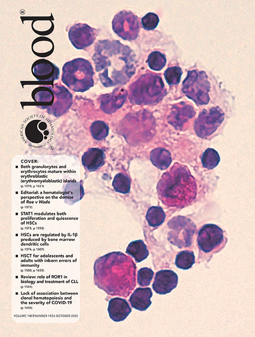 Blood Cover Image for Volume 140, Issue 14