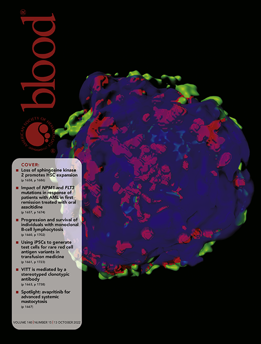 Blood Cover Image for Volume 140, Issue 15