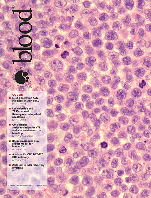 Blood Cover Image for Volume 140, Issue 16