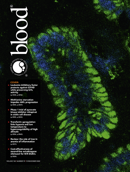 Blood Cover Image for Volume 140, Issue 19