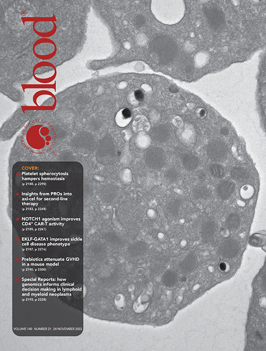 Blood Cover Image for Volume 140, Issue 21