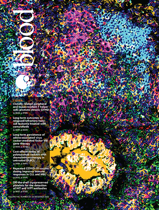 Blood Cover Image for Volume 140, Issue 25