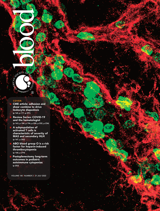 Blood Cover Image for Volume 140, Issue 3