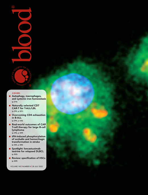 Blood Cover Image for Volume 140, Issue 4