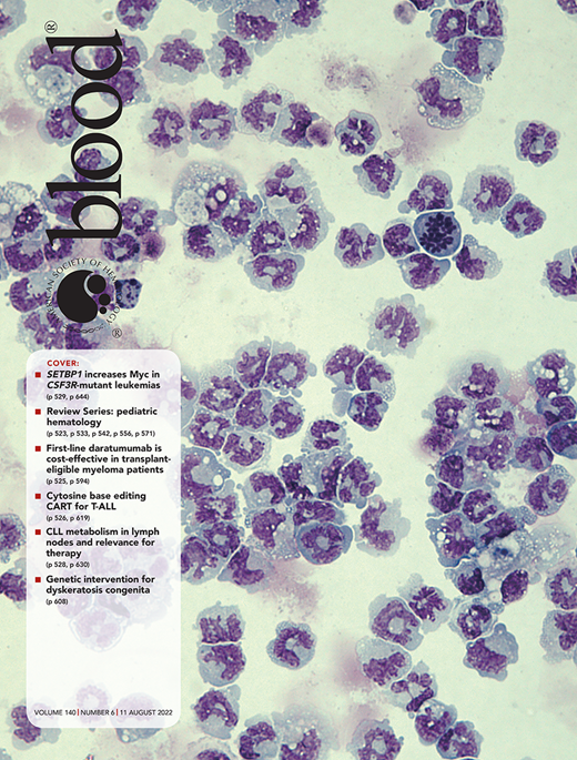 Blood Cover Image for Volume 140, Issue 6