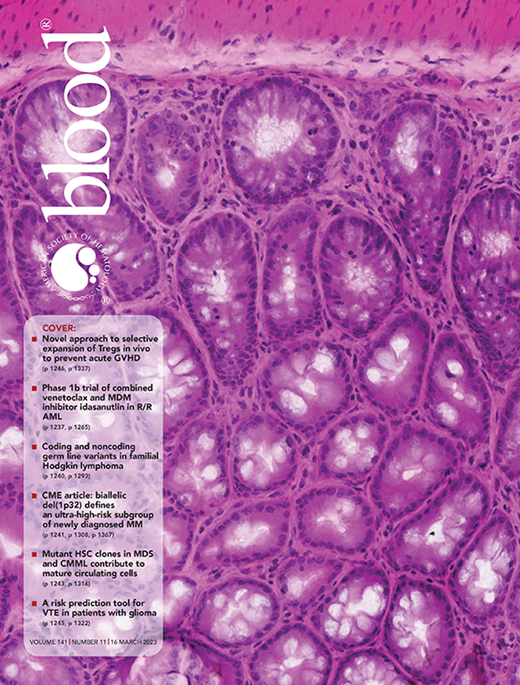 Blood Cover Image for Volume 141, Issue 11