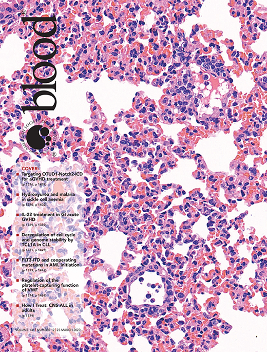 Blood Cover Image for Volume 141, Issue 12