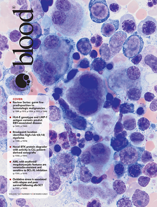 Blood Cover Image for Volume 141, Issue 13