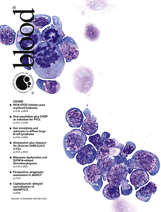 Blood Cover Image for Volume 141, Issue 18