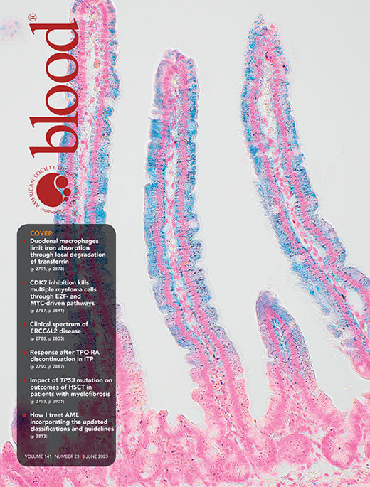 Blood Cover Image for Volume 141, Issue 23