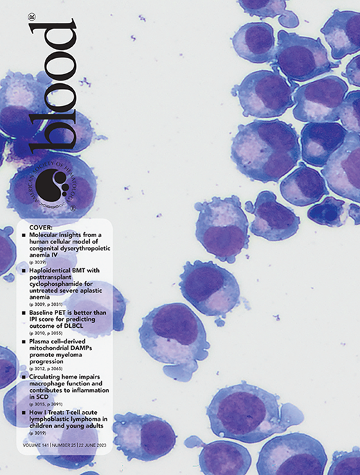 Blood Cover Image for Volume 141, Issue 25