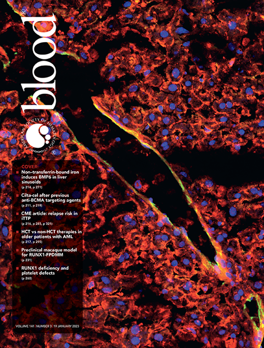 Blood Cover Image for Volume 141, Issue 3