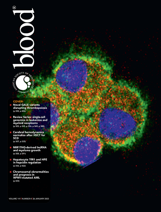 Blood Cover Image for Volume 141, Issue 4